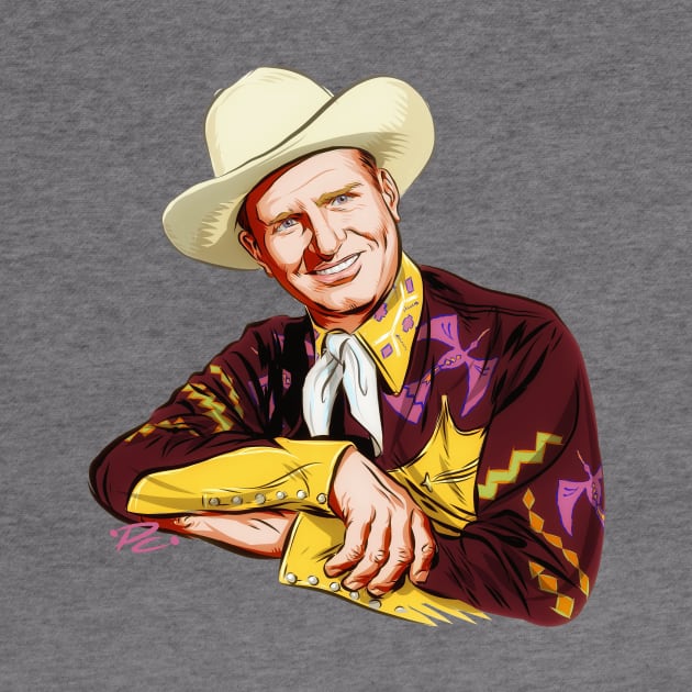 Gene Autry - An illustration by Paul Cemmick by PLAYDIGITAL2020